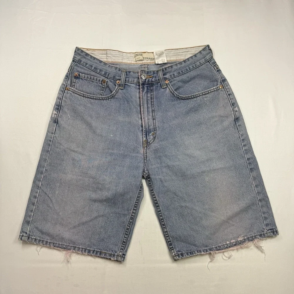 Levi's Jean Shorts‎ Fit 33x11 Jorts Denim 569 Streetwear Y2K VTG Grunge Skater